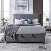 Kaydian Newton Vogue Grey Ottoman Bed-Better Bed Company