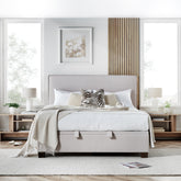 Kaydian Newton Maskat Clay Ottoman Bed-Better Bed Company