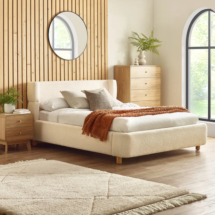 Julian Bowen Obreon Bouclé Bed-Better Bed Company
