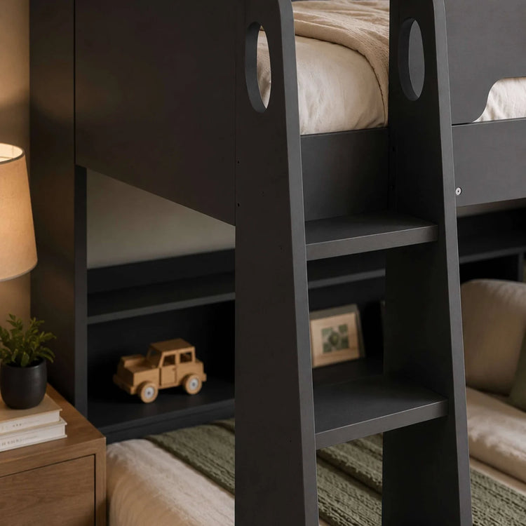 Julian Bowen Orion Bunk Bed Anthracite Ladder-Better Bed Company