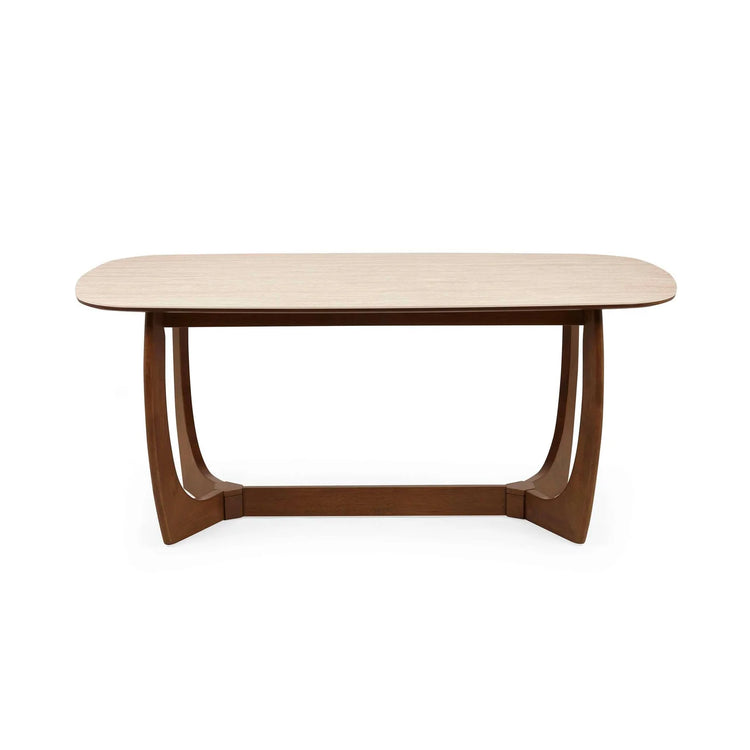 Julian Bowen Portland Rectangular Dining Table From Side-Better Bed Company
