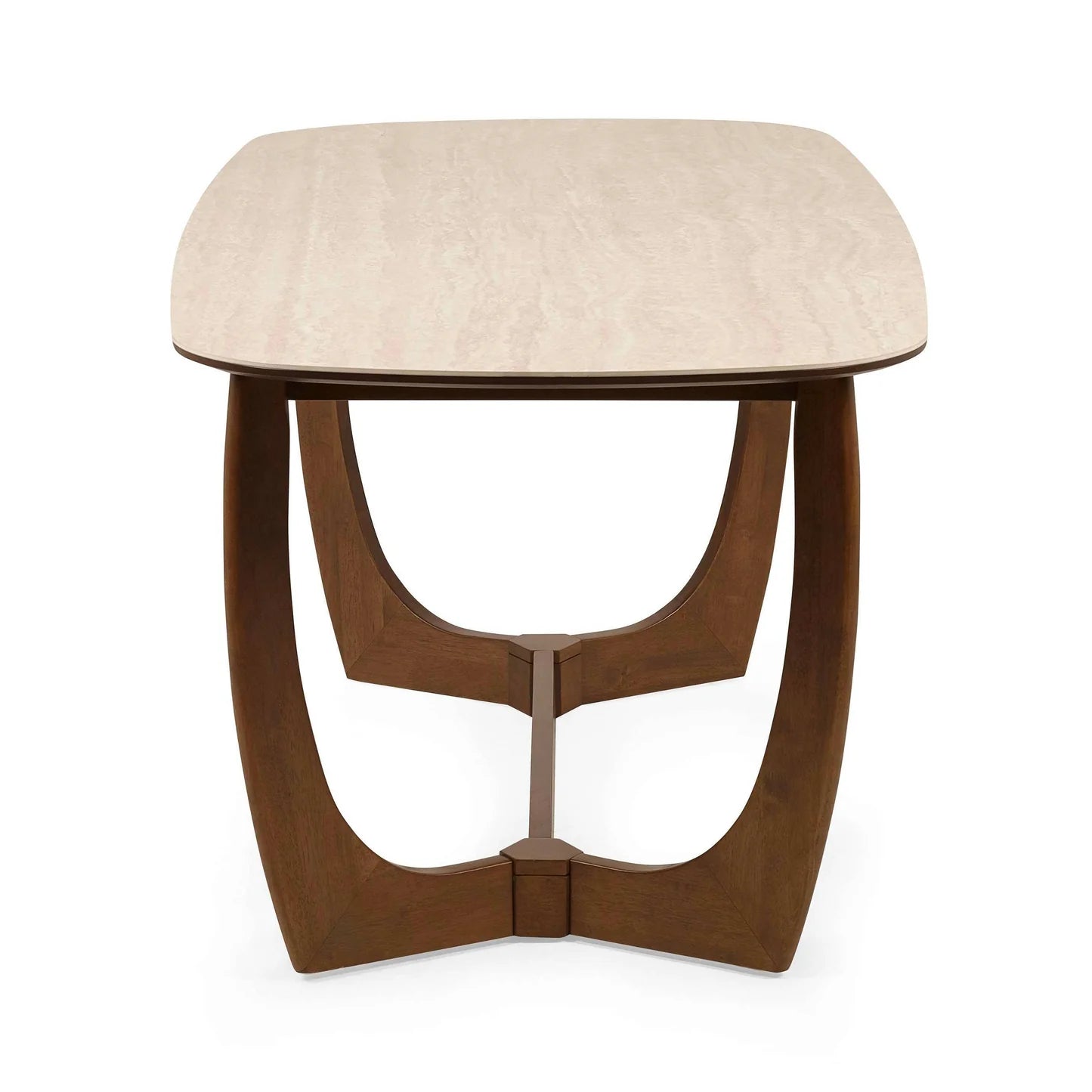 Julian Bowen Portland Rectangular Dining Table From Side-Better Bed Company