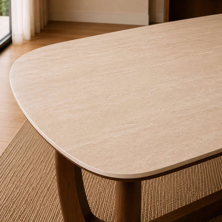Julian Bowen Portland Rectangular Dining Table Top Of Table-Better Bed Company