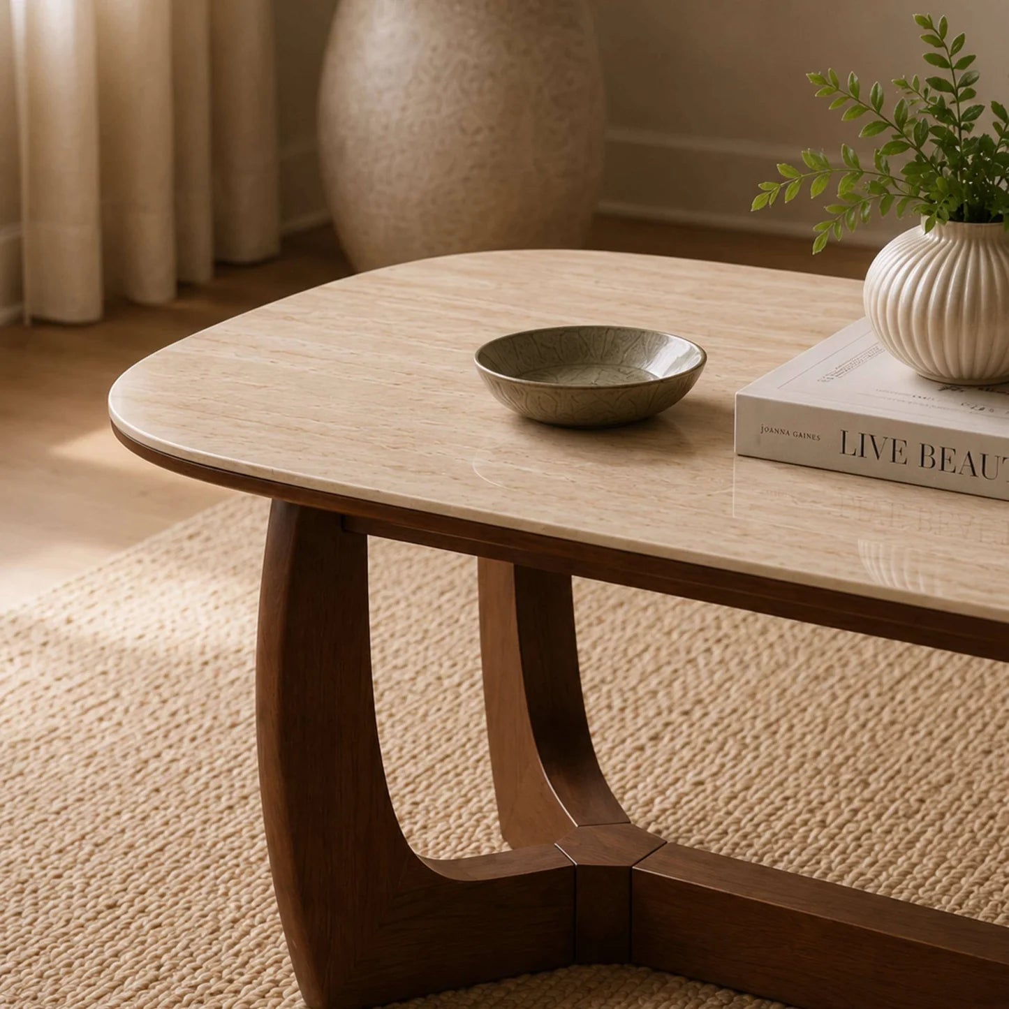 Julian Bowen Portland Rectangular Coffee Table Top Close Up-Better Bed Company