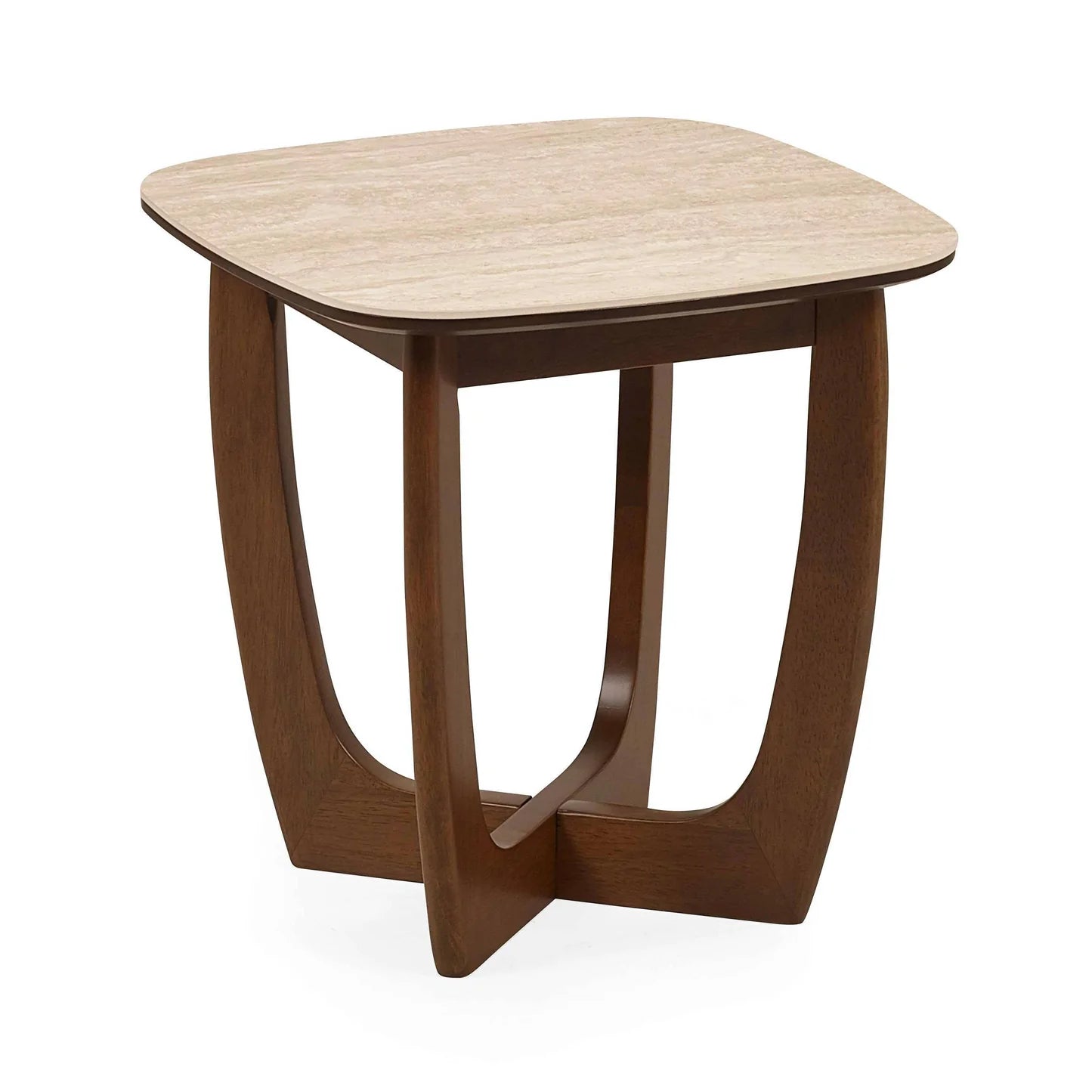 Julian Bowen Portland Square Lamp Table From Front-Better Bed Company