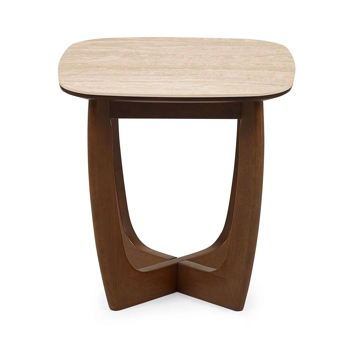 Julian Bowen Portland Square Lamp Table From Side-Better Bed Company