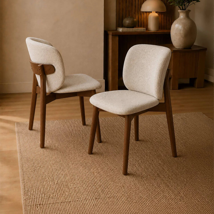 Julian Bowen Portland Upholstered Dining Chair Pair-Better Bed Company