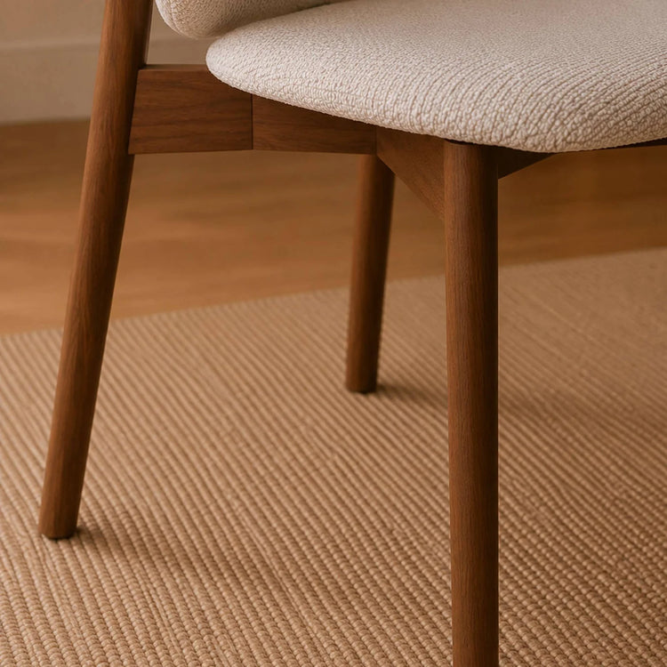Julian Bowen Portland Upholstered Dining Chair Leg Close Up-Better Bed Company