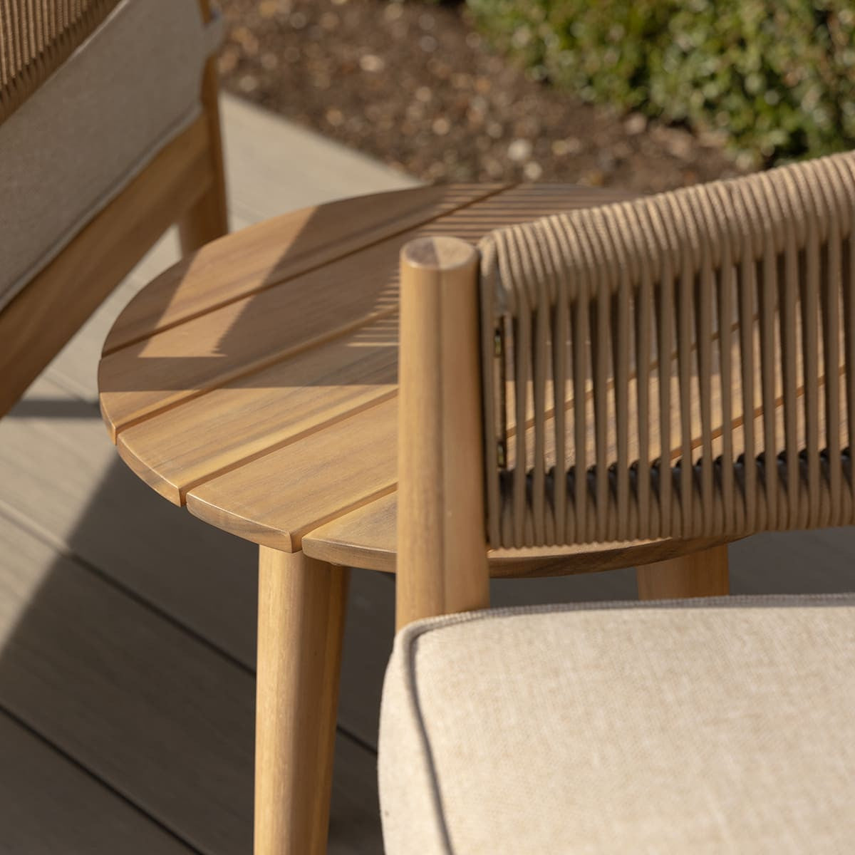 Maze Porto Lounge Set Chair Arm Close Up-Better Bed Company