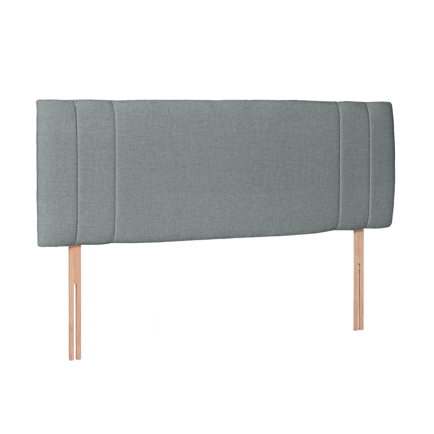 Airsprung Beds Blyth Panelled Headboard-Silver-Better Bed Comapny