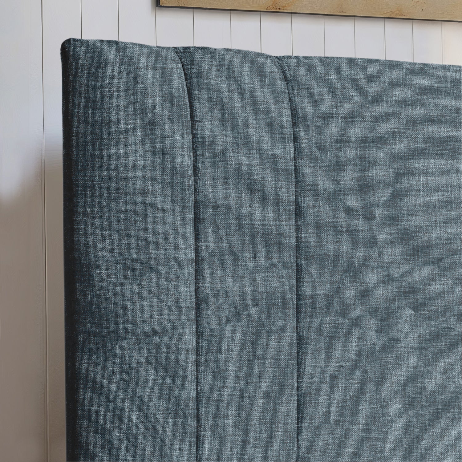 Airsprung Beds Blyth Panelled Headboard-Denim-Better Bed Comapny