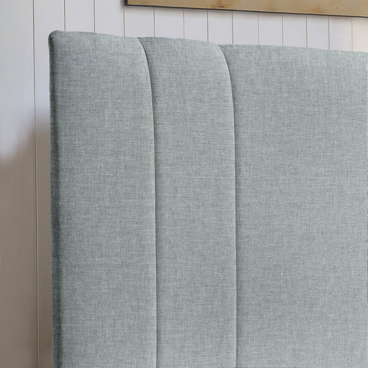 Airsprung Beds Blyth Panelled Headboard-Silver-Better Bed Comapny