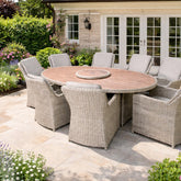 Signature Weave Northwood 8 Seat Oval Dining Table-Better Bed Company