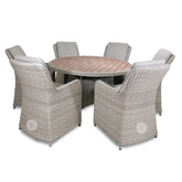 Signature Weave Northwood 6 Seat Dining Table-Better Bed Company