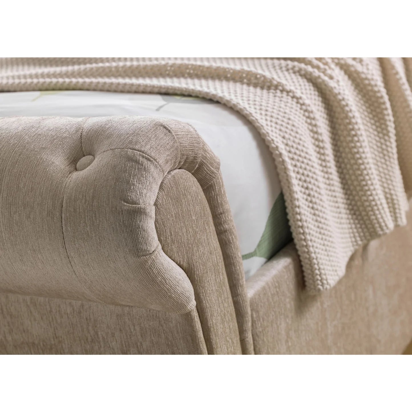 Julian Bowen Ravello Storage Bed Frame Footboard Close Up-Better Bed Company