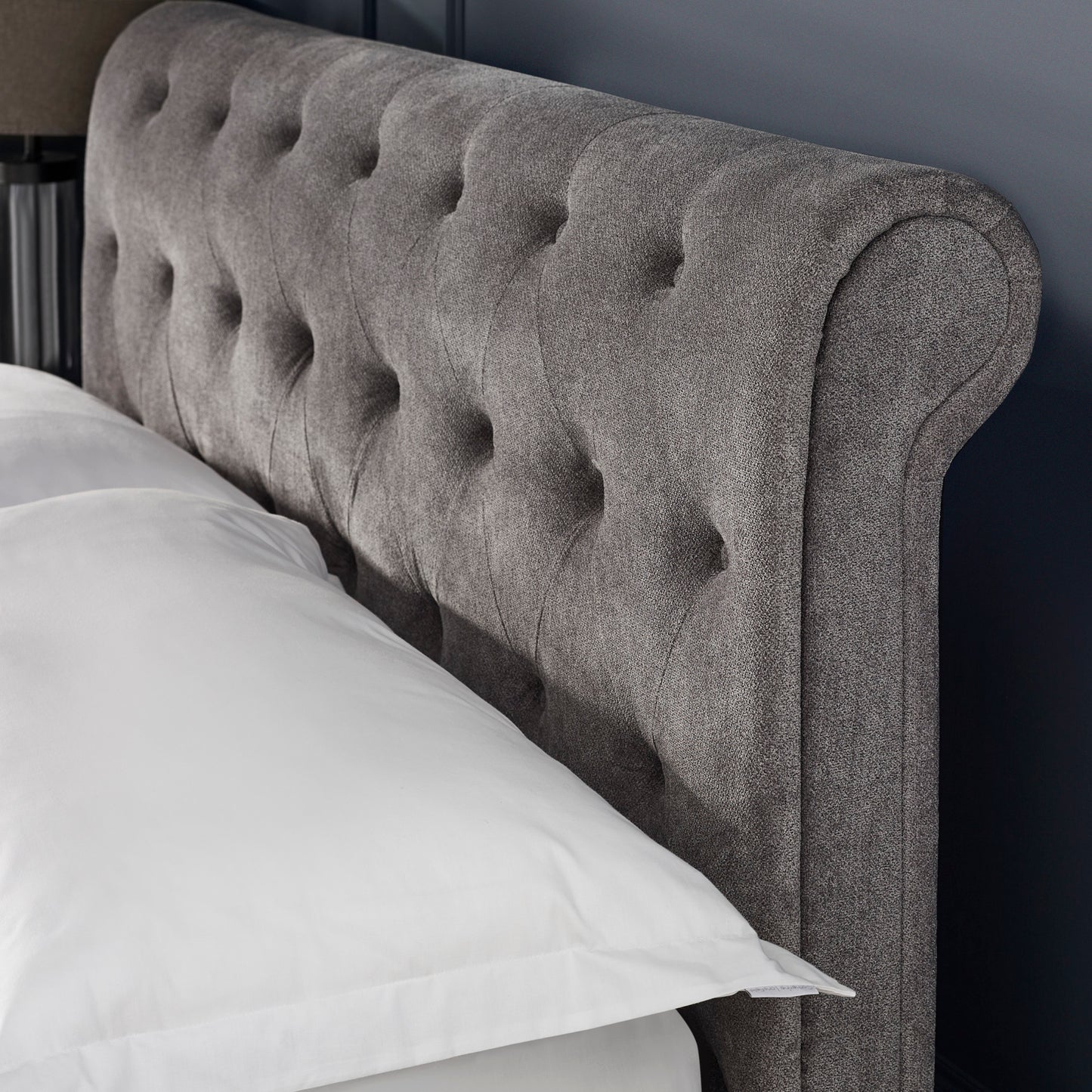 Julian Bowen Ravello Storage Bed Frame Headboard Close Up-Better Bed Company