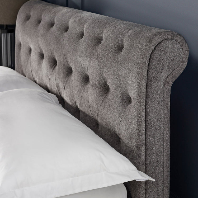 Julian Bowen Ravello Storage Bed Frame Headboard Close Up-Better Bed Company