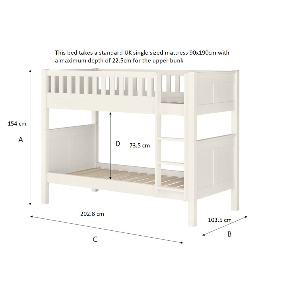 Kids Street Arven Bunk Bed-Dimensions-Better Bed Company