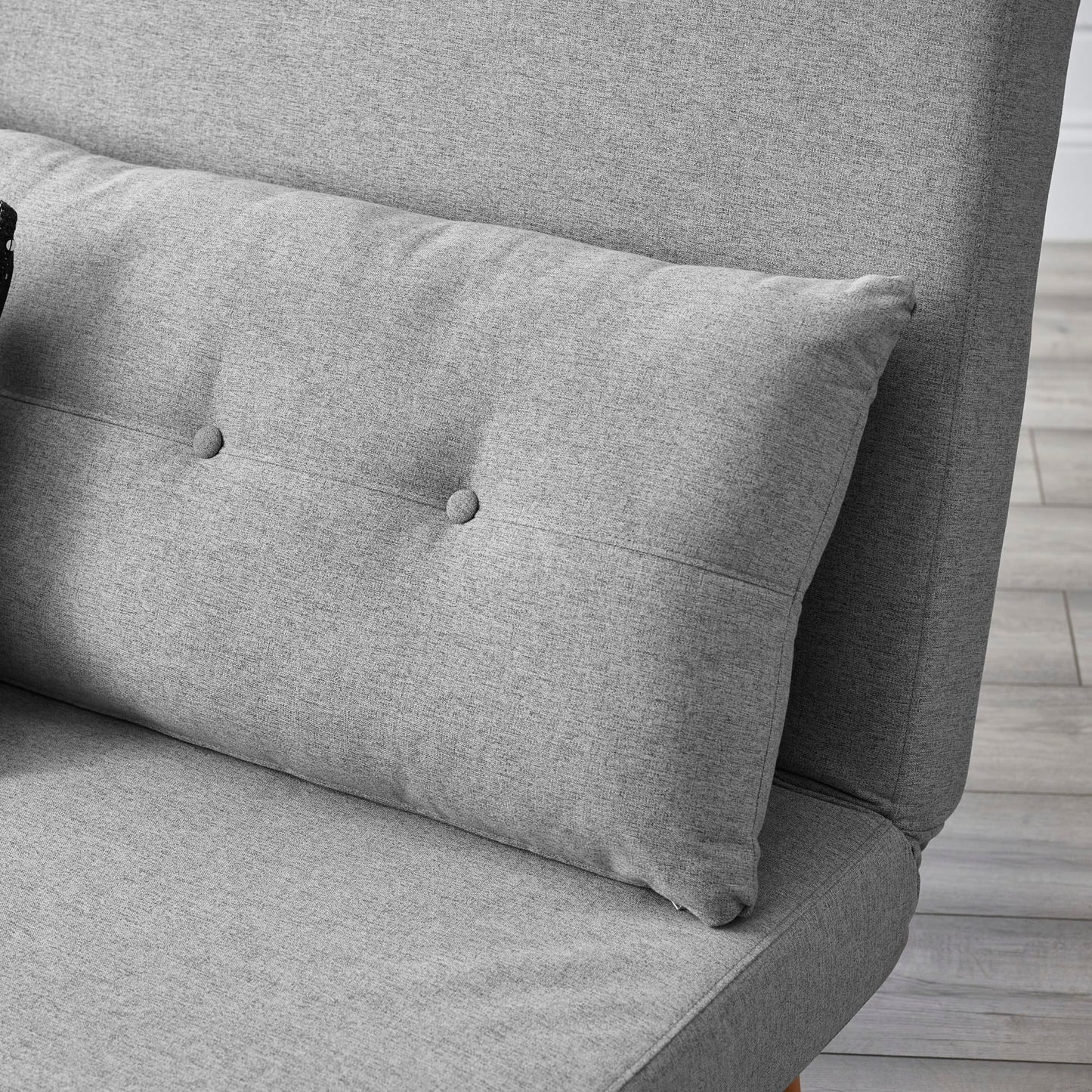 Julian Bowen Rowan Single Sofabed Light Grey Cushion-Better Bed Company