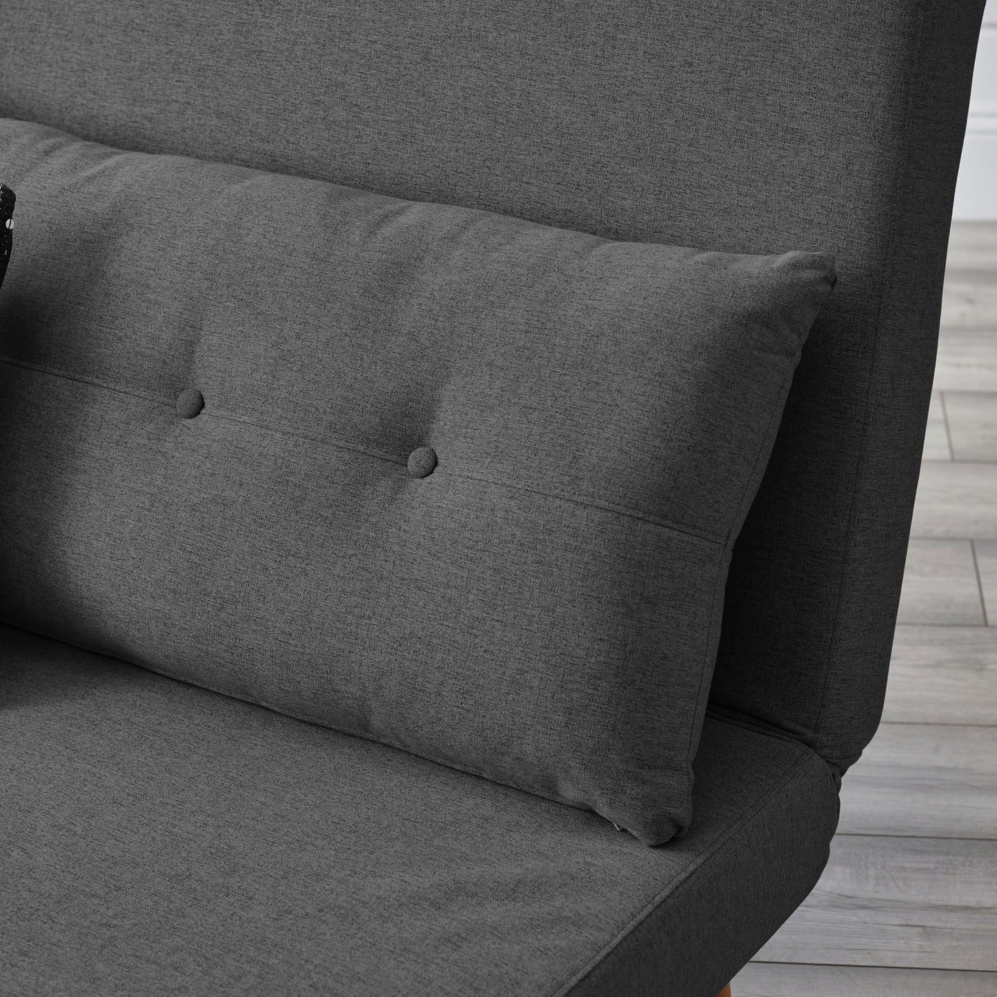 Julian Bowen Rowan Single Sofabed Dark Grey Cusions-Better Bed Company