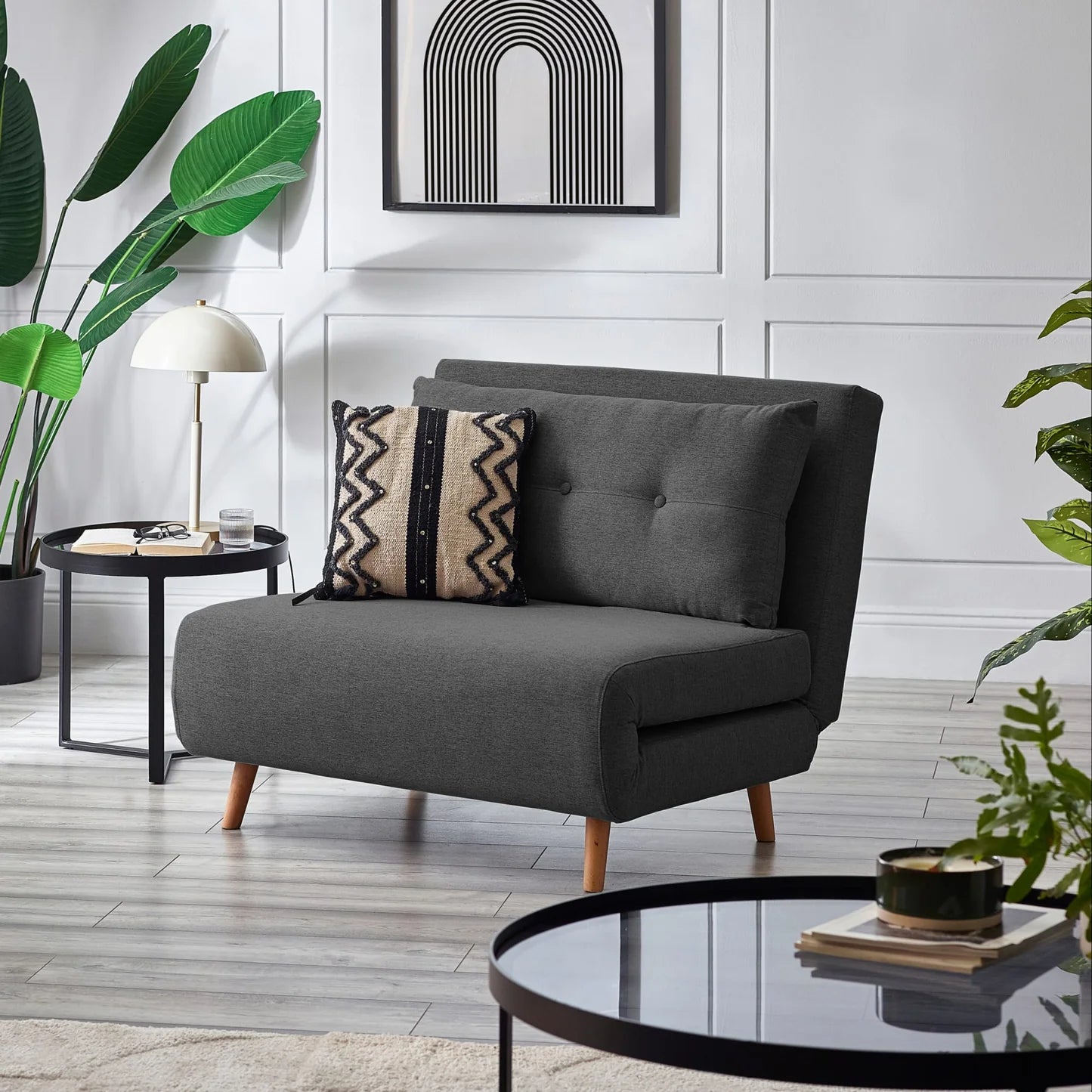 Julian Bowen Rowan Single Sofabed Dark Grey-Better Bed Company