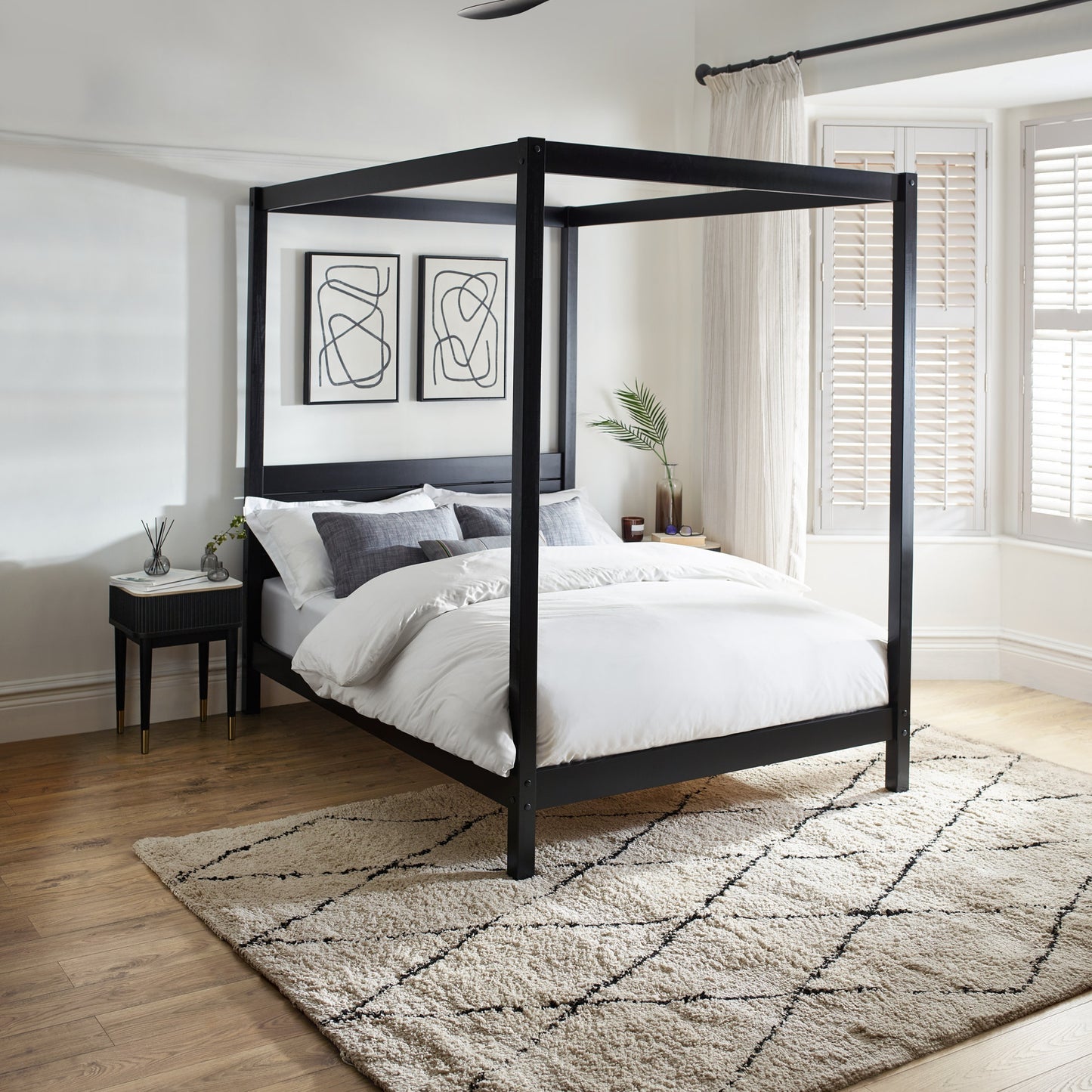 Julian Bowen Roxanne Canopy Bed Frame-Better Bed Company