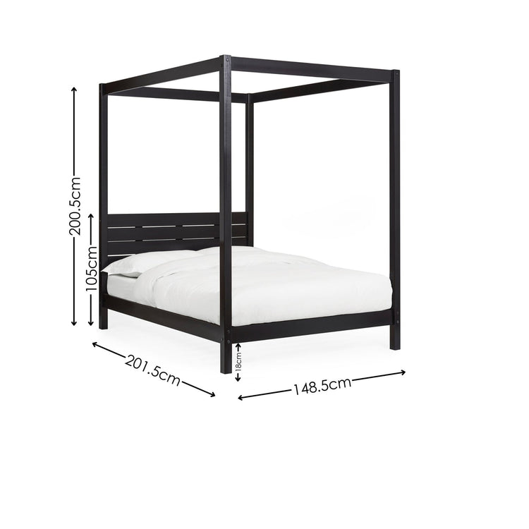 Julian Bowen Roxanne Canopy Bed Frame-Better Bed Company