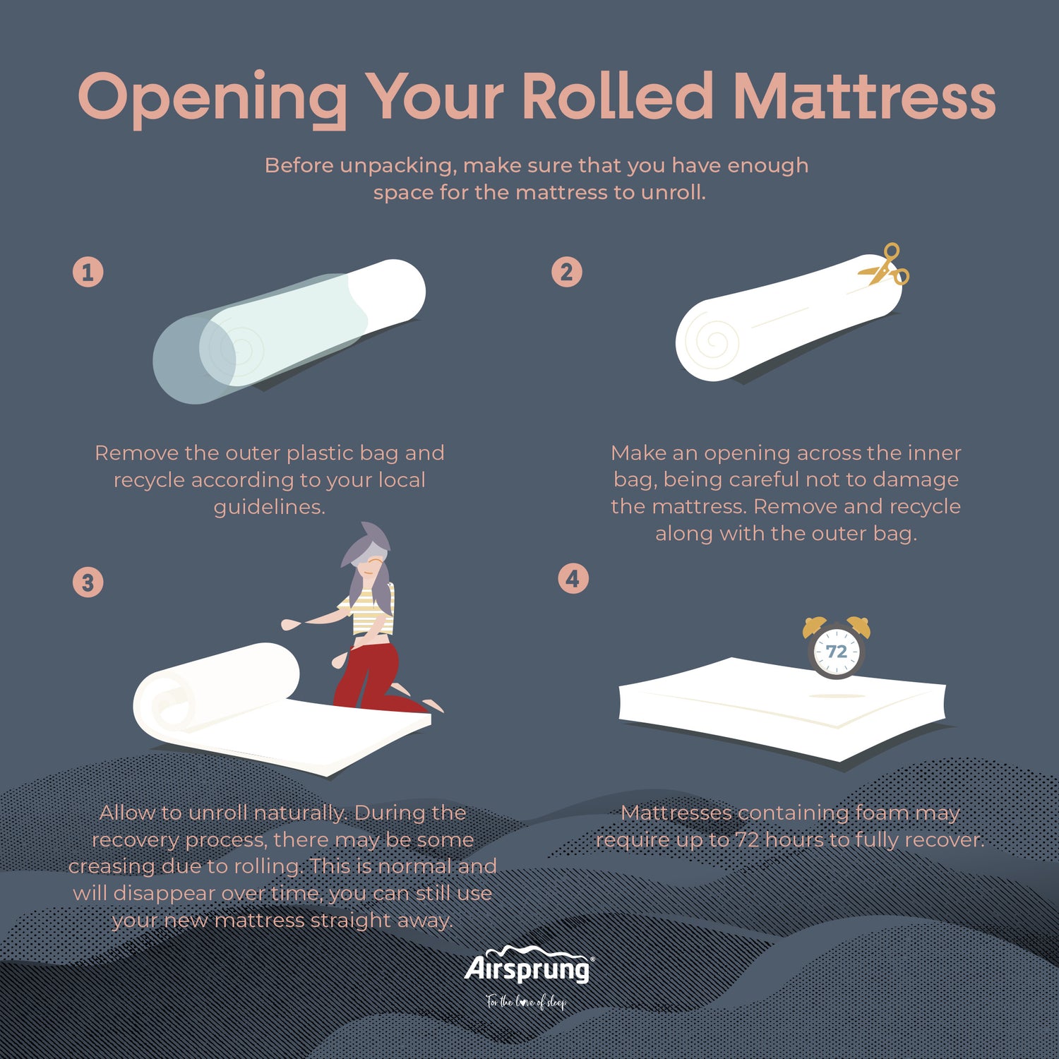 Airsprung Bed 1000 Pocket Natural Mattress-Better Bed Company