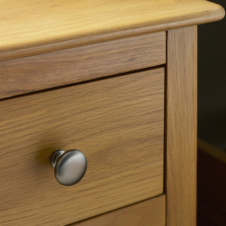 Julian Bowen Somerset 1 Drawer Bedside-Oak-Better Bed Company