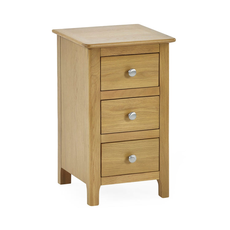 Julian Bowen Somerset 3 Drawer Bedside-Oak- Better Bed Company