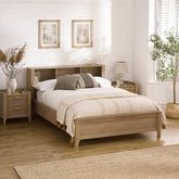 Julian Bowen Sydney Rattan Bookcase Bed Frame-Better Bed Company