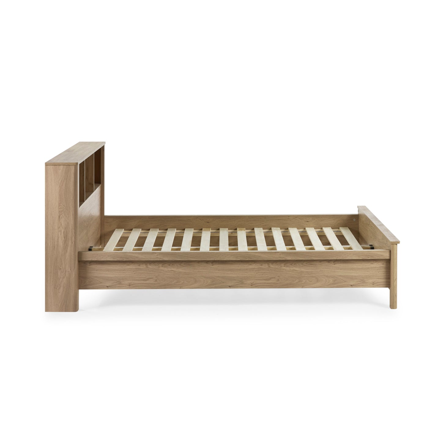 Julian Bowen Sydney Rattan Bookcase Bed Frame-Better Bed Company