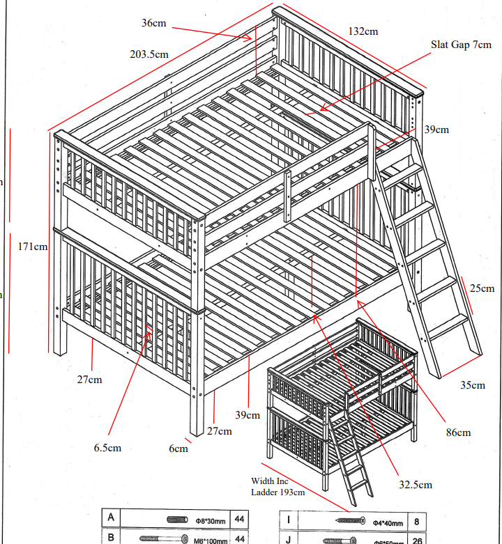 Better Inaya Small Double Bunk Bed