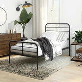 Dorel Millie Metal Bed Single Black-Better Bed Company