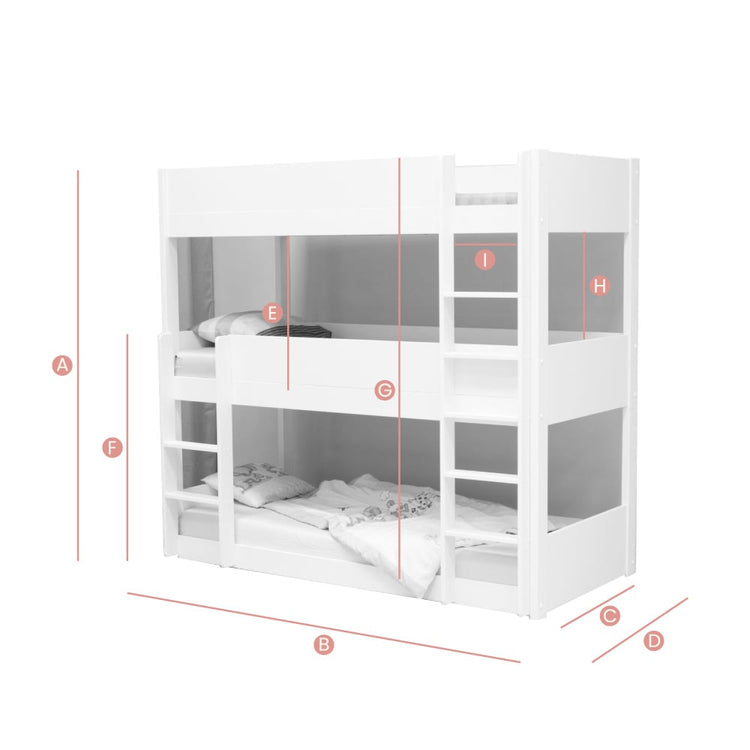 Bedmaster Snowdon Triple Sleeper Bunk Bed-Better Bed Company