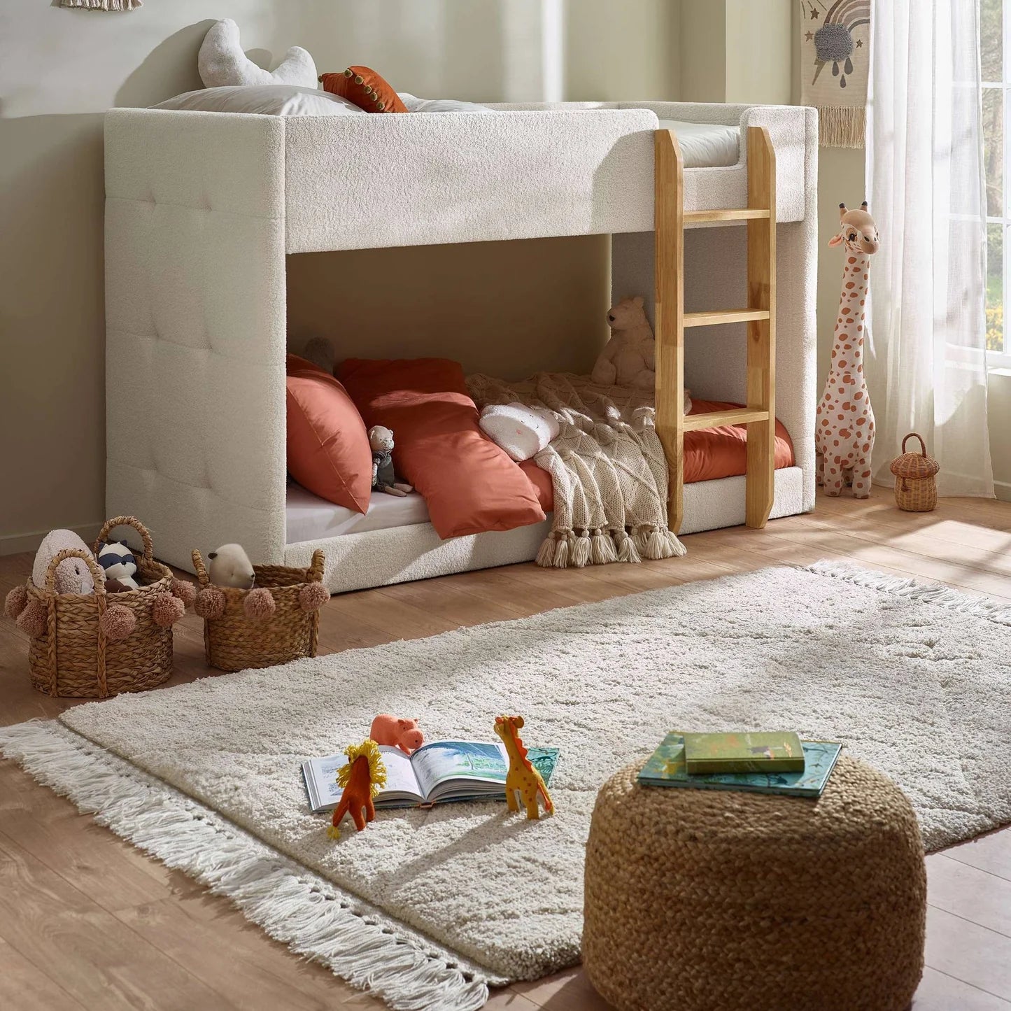 Julian Bowen Teddy Upholstered Bunk Bed-Better Bed Company