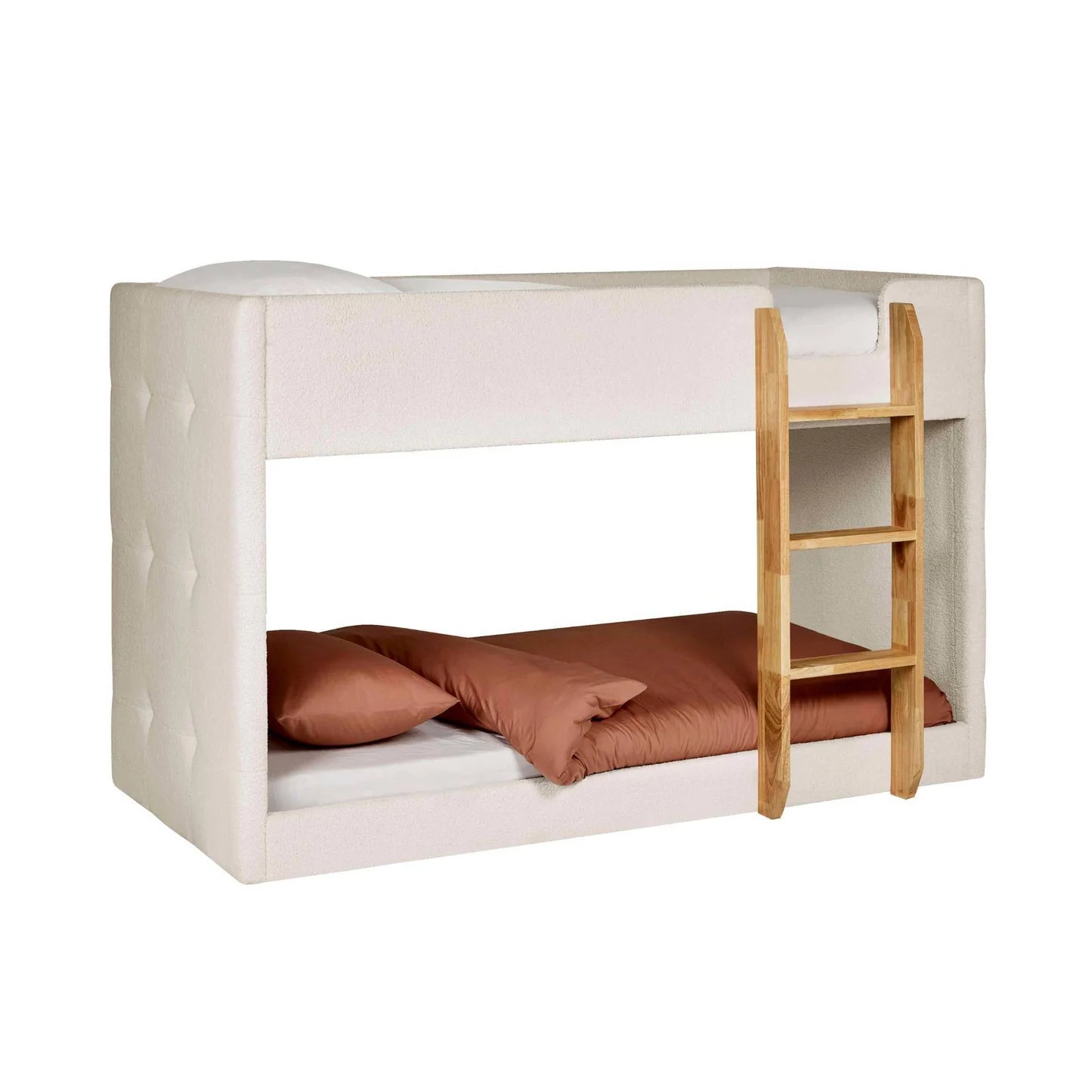 Julian Bowen Teddy Upholstered Bunk Bed With Bedding-Better Bed Company
