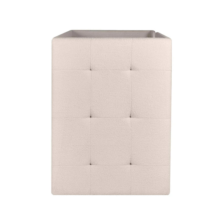 Julian Bowen Teddy Upholstered Bunk Bed Tufts On Side-Better Bed Company