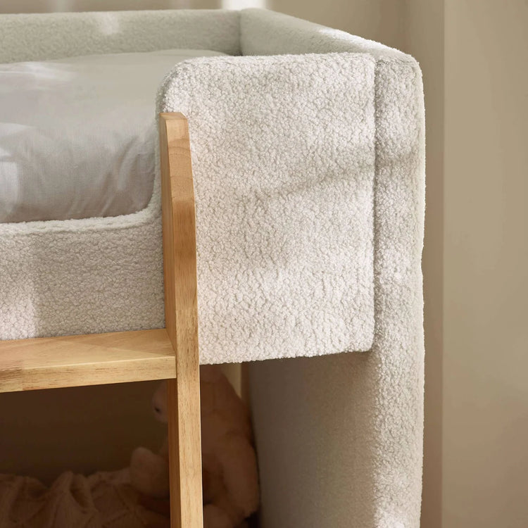 Julian Bowen Teddy Upholstered Bunk Bed Fabric Close Up-Better Bed Company