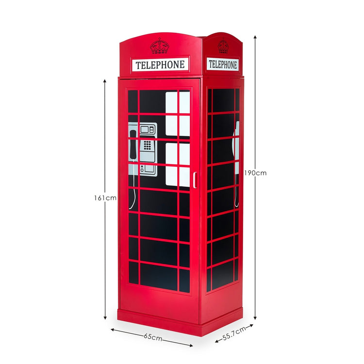 Julian Bowen Telephone Box Wardrobe-Better Bed Company