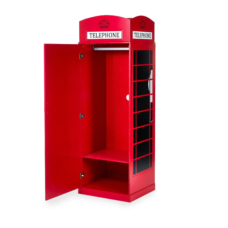 Julian Bowen Telephone Box Wardrobe-Better Bed Company