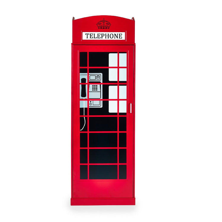 Julian Bowen Telephone Box Wardrobe-Better Bed Company