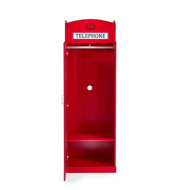 Julian Bowen Telephone Box Wardrobe-Better Bed Company
