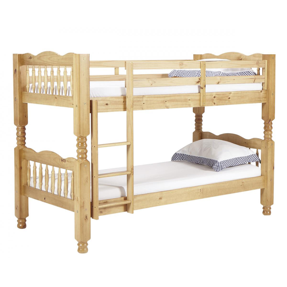 Heartlands Trieste Chunky Pine Bunk Bed Pine-Better Bed Company