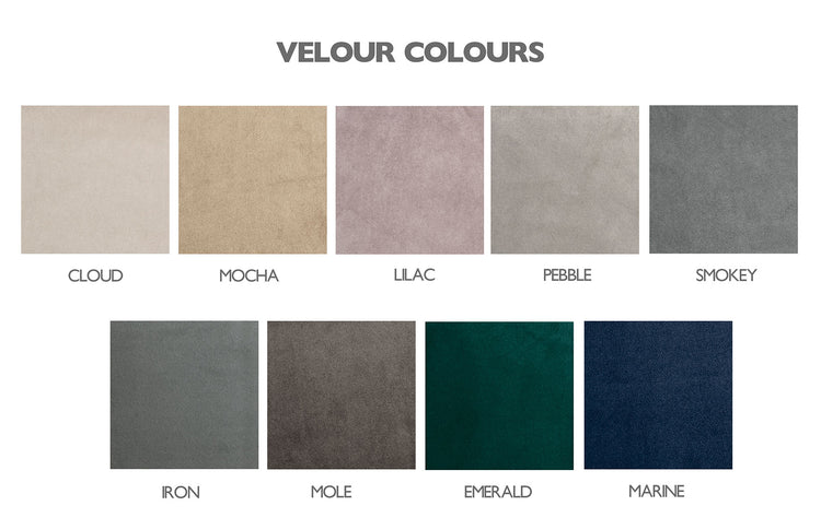 Dorlux Oxford 1000 Divan Bed Velour Fabrics-Better Bed Company