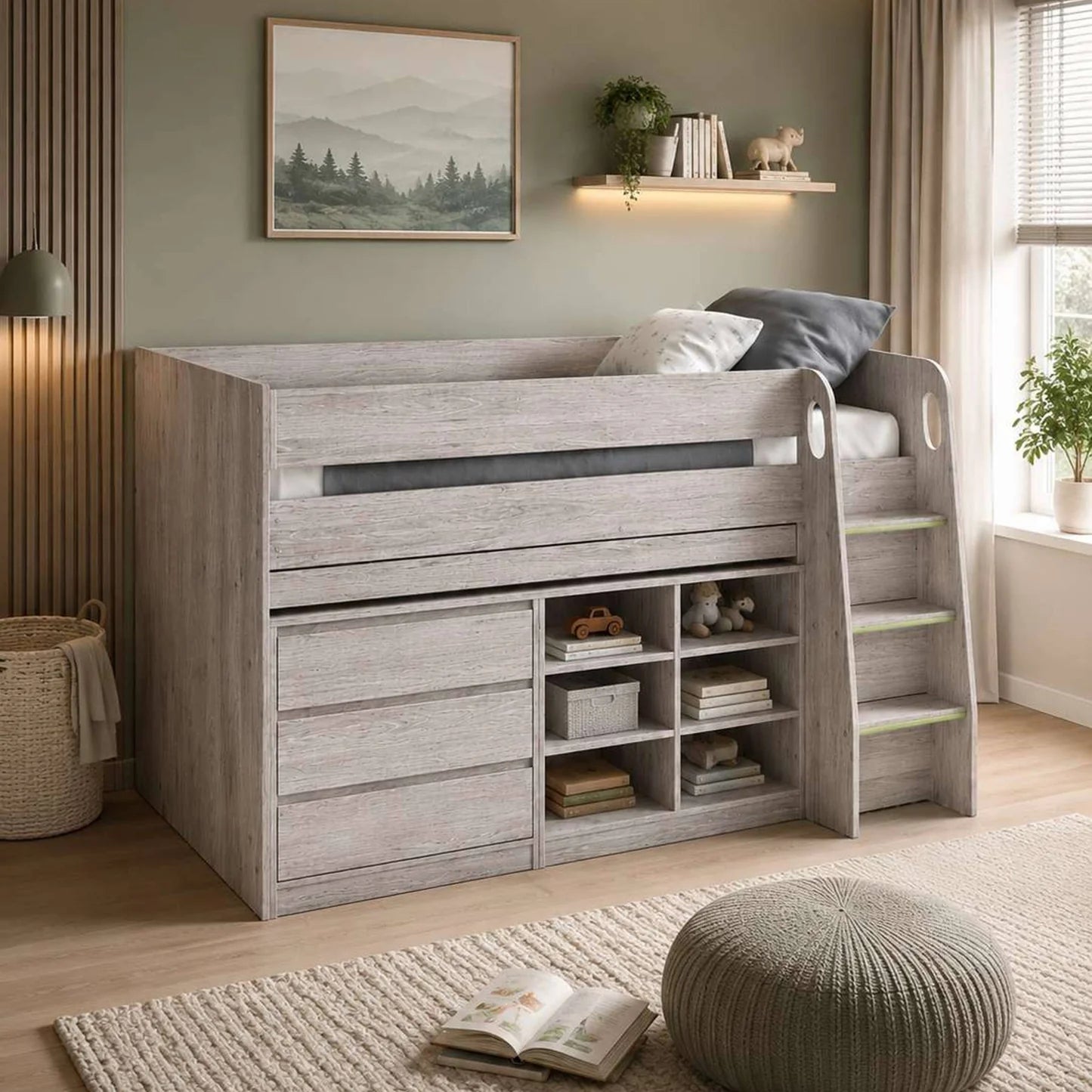 Julian Bowen Vespa Midsleeper Grey-Better Bed Company