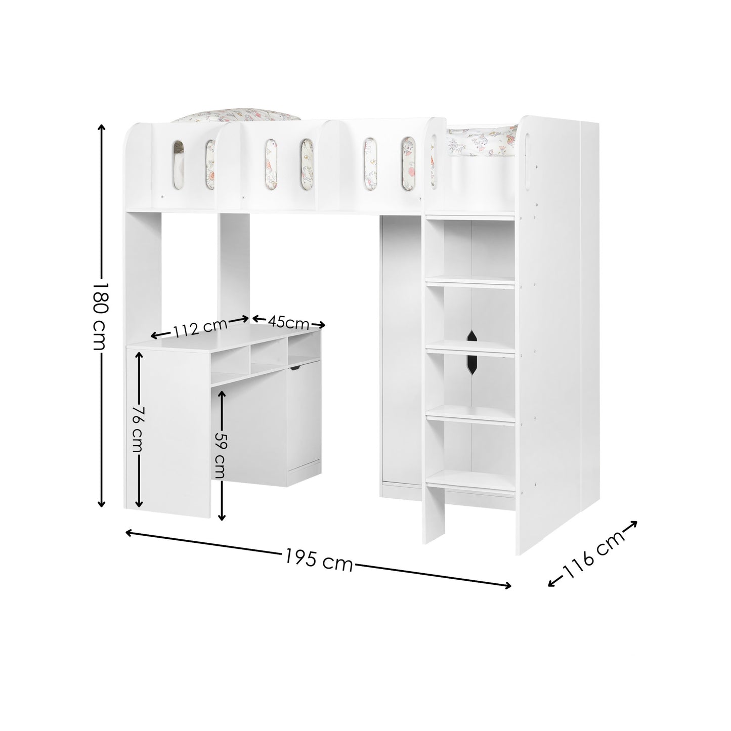 Julian Bowen Vision high Sleeper-Better Bed Company