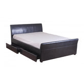 Heartlands Furniture Viva 4 Drawer PVC Faux Leather Bed-Better Bed Company