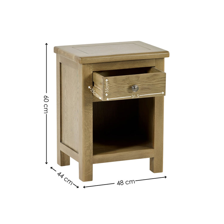 Julian Bowen Windsor 1 Drawer Bedside-Better Bed Company