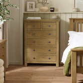 Julian Bowen Windsor 4+2 Drawer Chest Of Drawers-Better Bed Company